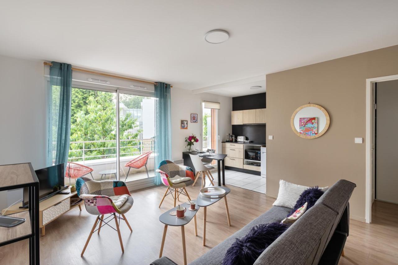 Ferienwohnung Bahibe - Balcon Et Parking Au Calme Proche Gare Rennes Exterior foto